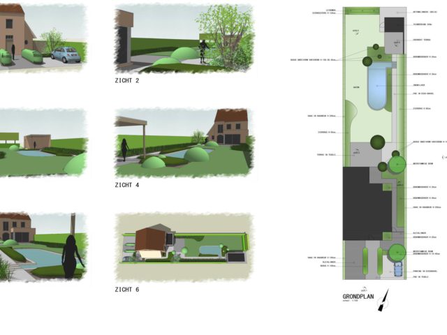 ontwerp plan tuin wichelen